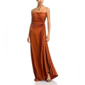 ALC Layla Strapless Pleated Gown